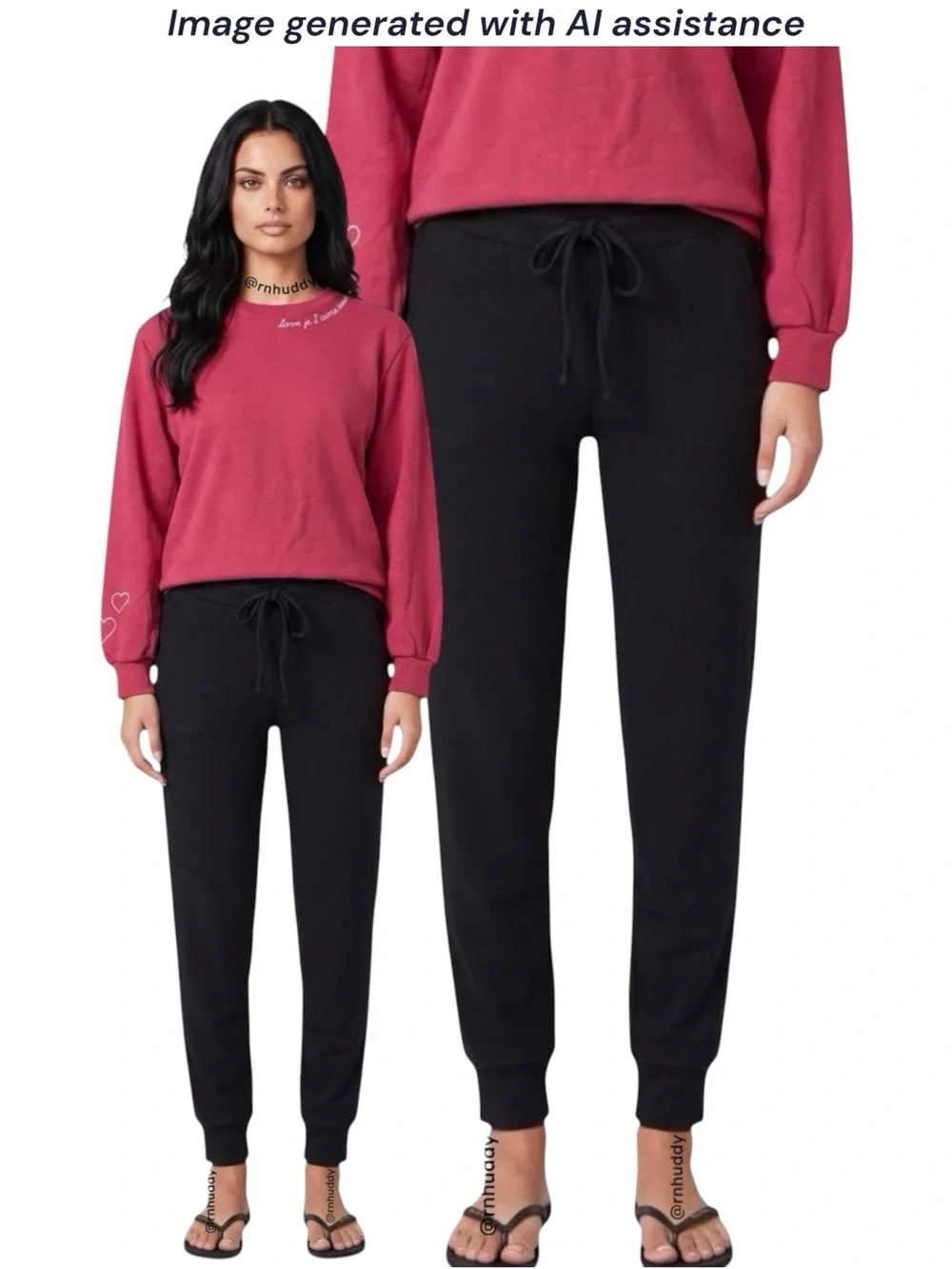 Loft S black soft joggers